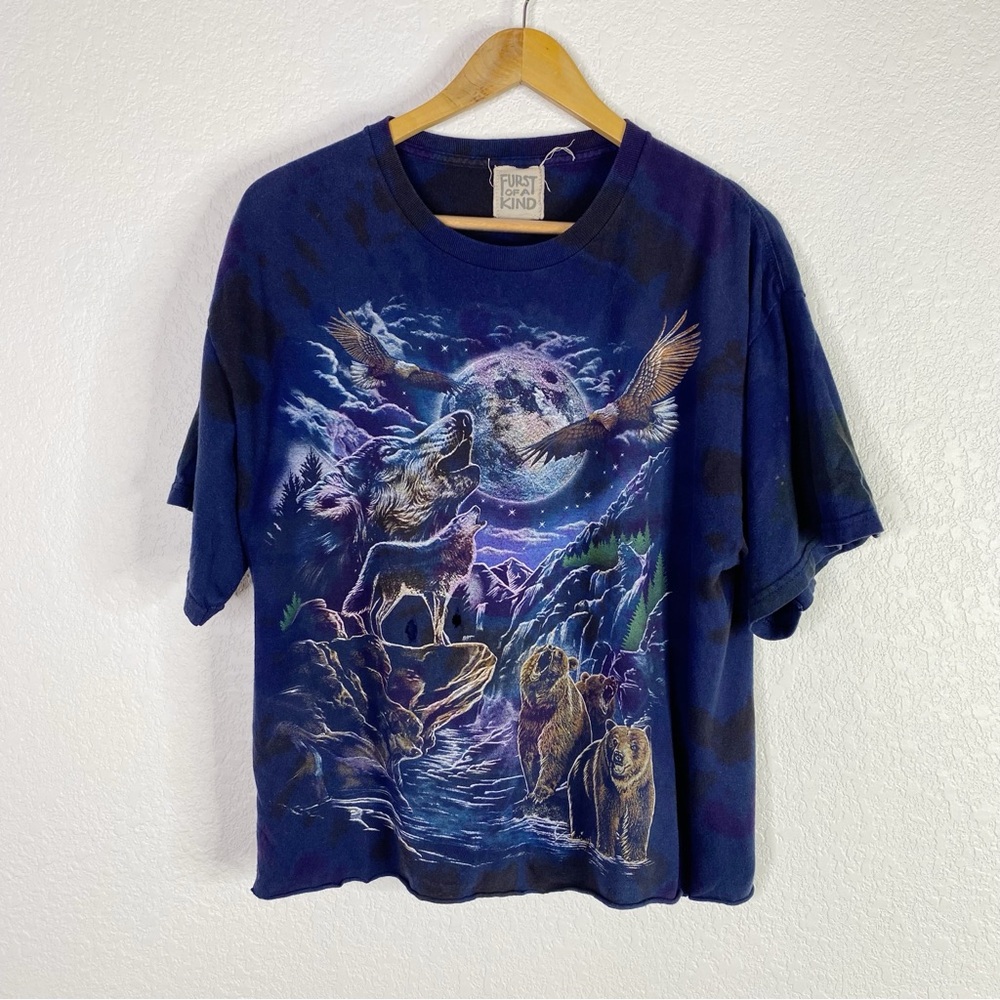 LF Furst of A Kind Blue Howling Woof Moon Tee